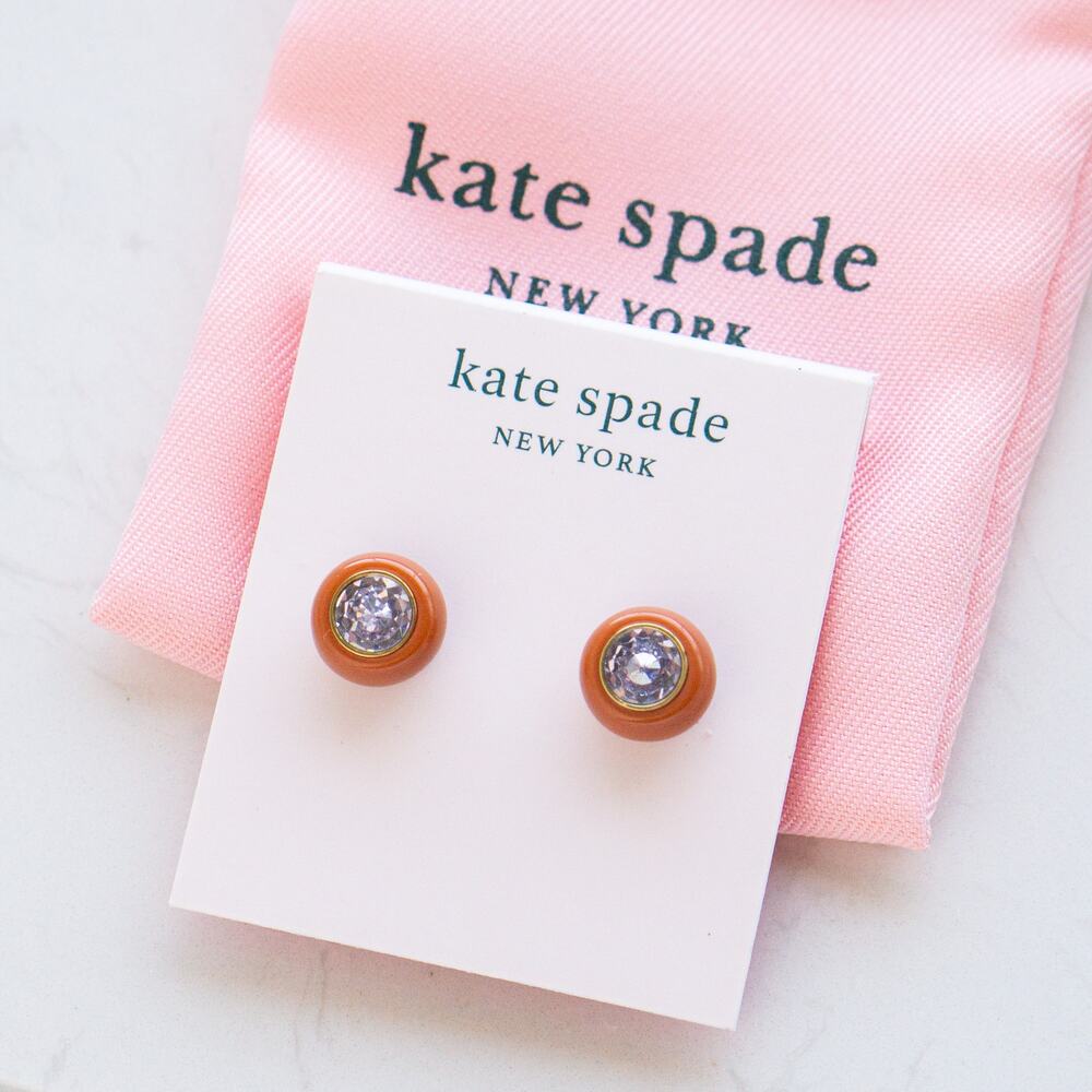 Kate Spade Bold Small Stud Crystal Earrings